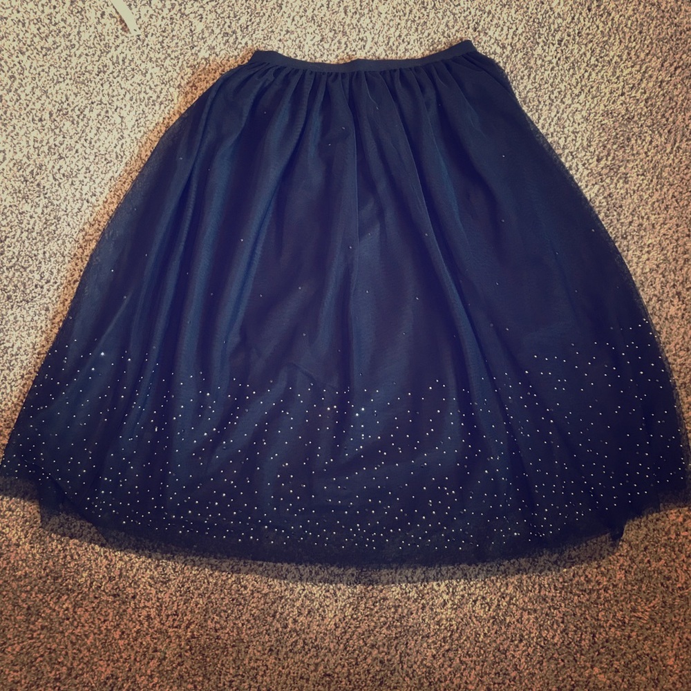 🌸A New Day🌸 Black Tulle Twinkle Skirt